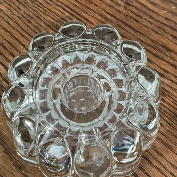 Vintage Princess House candlestick holder. 1970s. Lead crystal. 1” & 2” candle - Picture 2 of 3